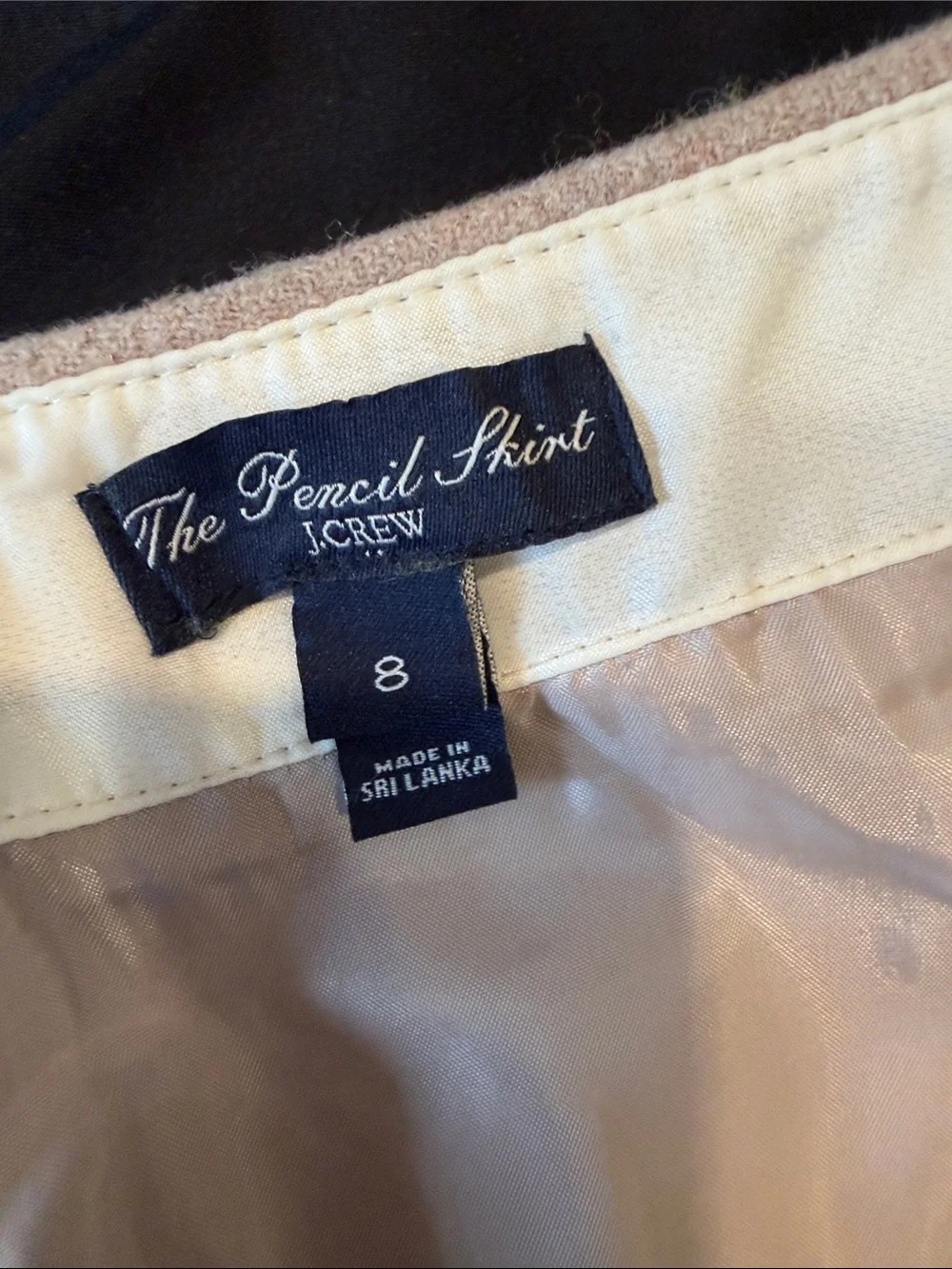 J Crew Classic Taupe Pencil Skirt - Women's